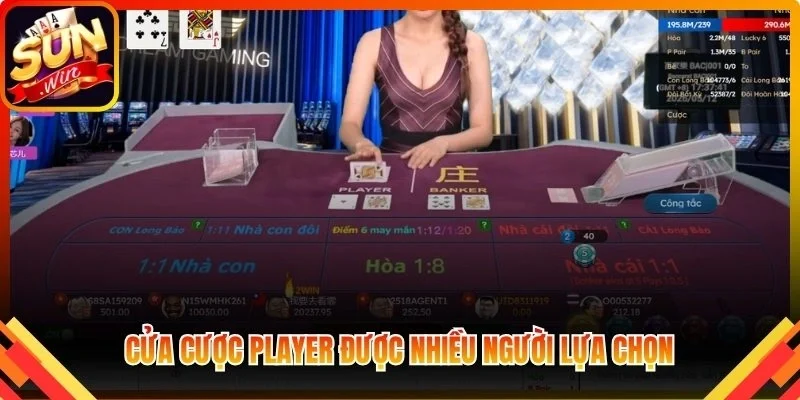 Cửa cược Player được nhiều người lựa chọn